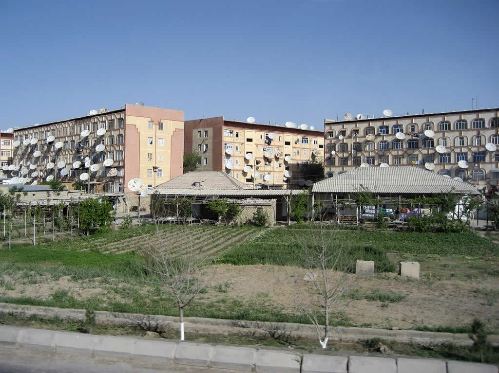 Un immeuble d'habitation à Mary, dans le sud-est du Turkménistan.
