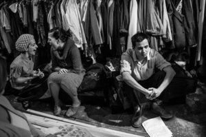 Backstage im Theater Atischok in Almaty