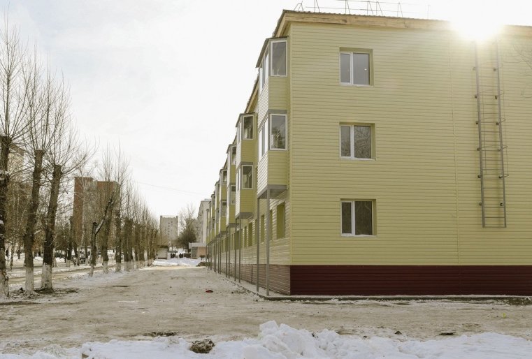 Zelinograd 25 Kasachstan Stepnogor Neubauten