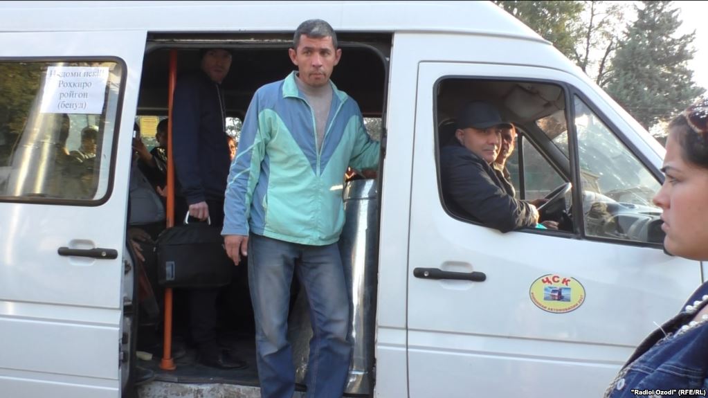 Tadschikistan Duschanbe Bus Marschrutka Ticket Umsonst
