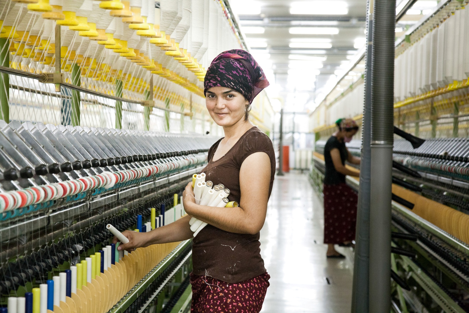 Usine Textile Ouvrière Turkménistan Travail
