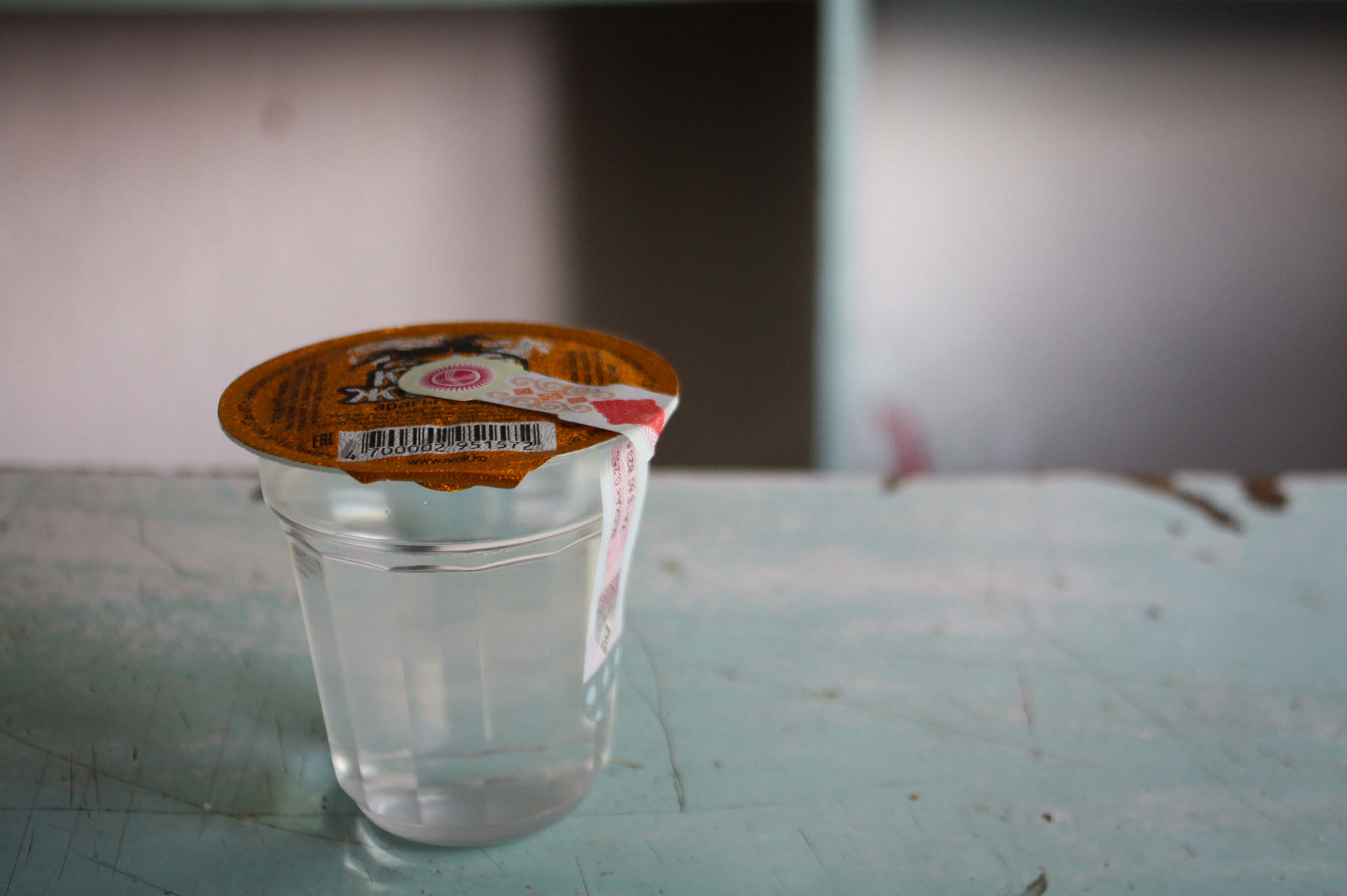 Vodka verre plastique Kirghizstan