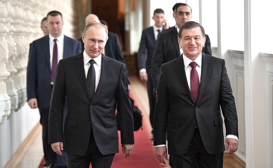 Vladimir Poutine Chavkat Mirzioïev Moscou Visite