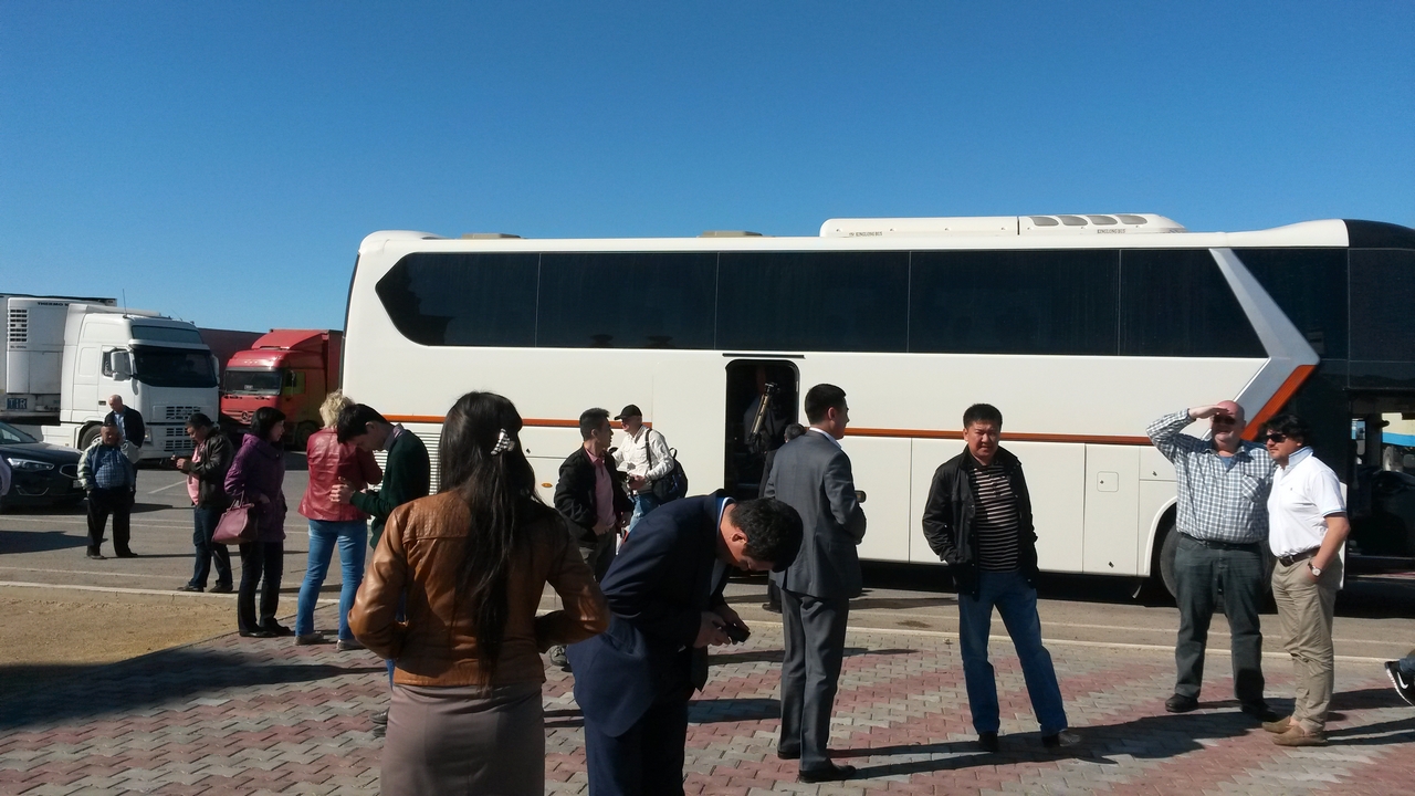Bus Kazakhstan arrêt