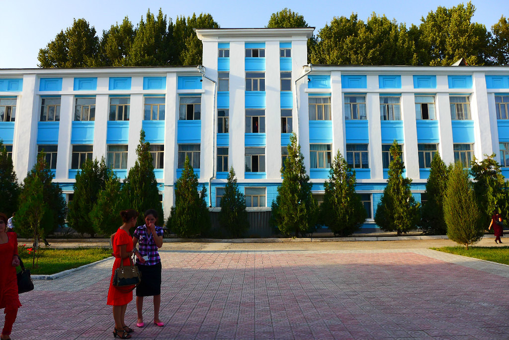 Douchanbé Architecture Tadjikistan Bâtiment institut Pédagogique Vieux
