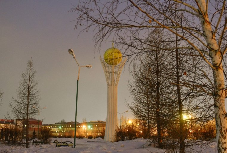 Ekibastouz Kazakhstan Baiterek Construction Sculpture