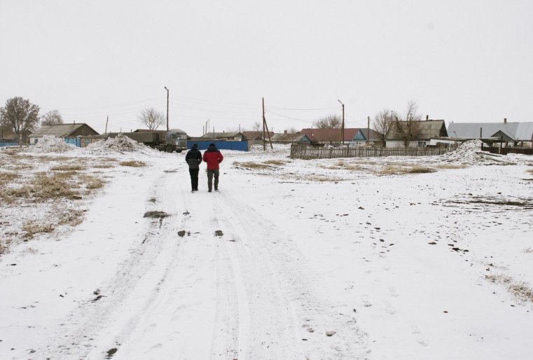 Ekibastouz Kazakhstan Quartier 208 Neige Rue
