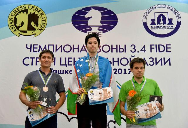 Echecs Sport Jeu Tadjikistan Podium Mohammed Husseinhodjaïev