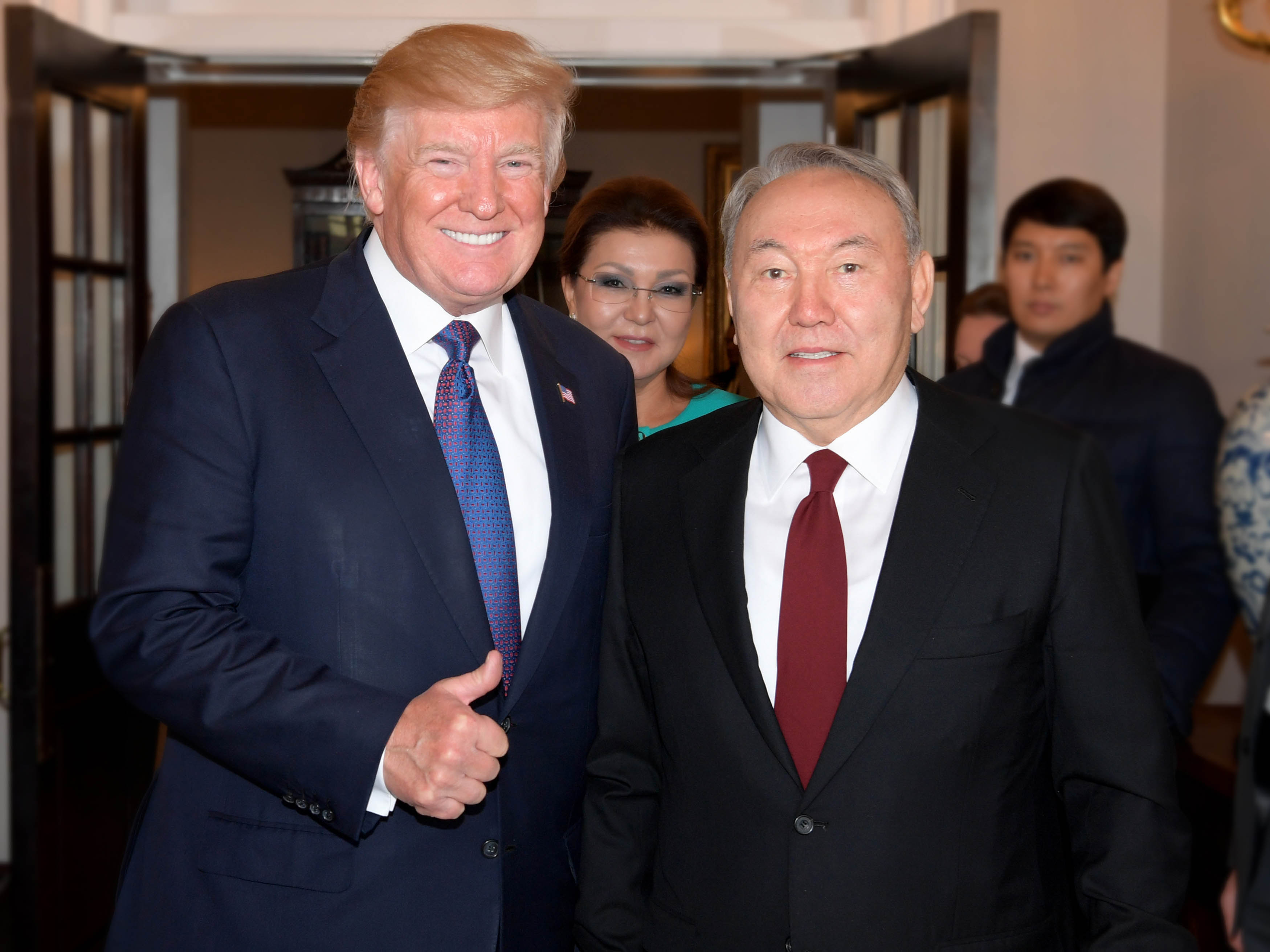 Donald Trump Noursoultan Nazarbaïev Kazakhstan Etats-Unis Rencontre Visite