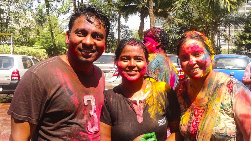 Tadjikistan Holi célébration fête des couleurs