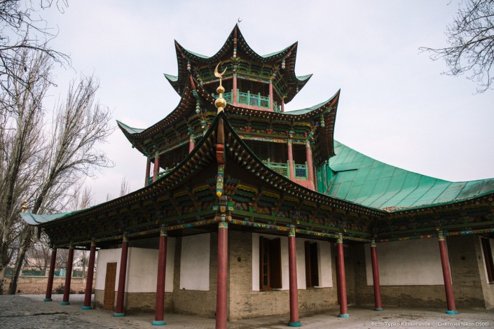 Jarkent Kazakhstan Ville Frontière Chine Mosquée Hun Pit