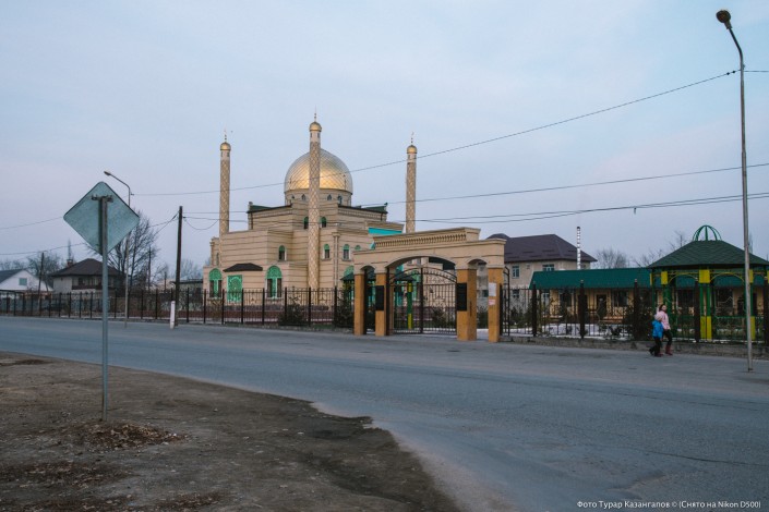 Jarkent Kazakhstan Ville Frontière Chine Mosquée