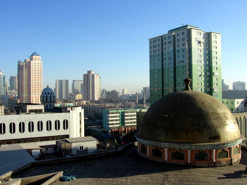 Vue Urumchi Capitale Région Xinjiang