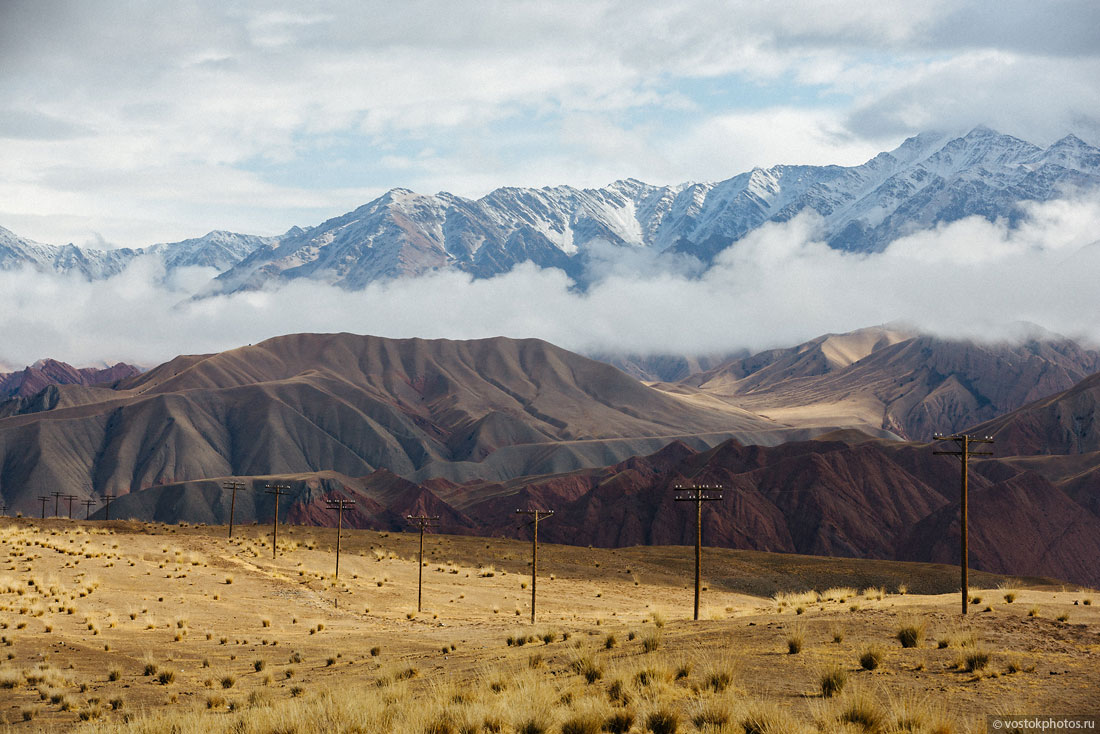 Kirghizstan Pamir Montagne Reportage Paysages Route Asphalte Sary Tach Och