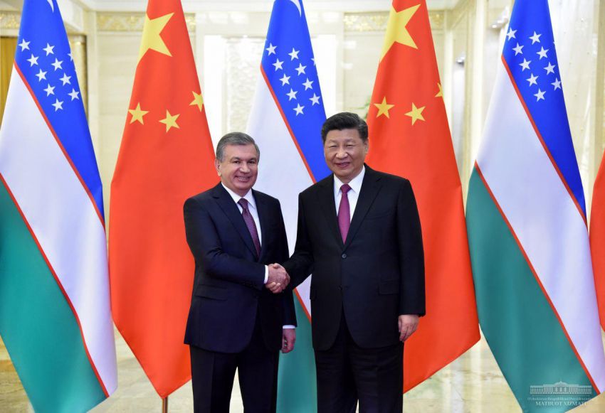 Pékin Chine Chavkat Mirzioïev Xi Jinping Rencontre Forum Belt Road