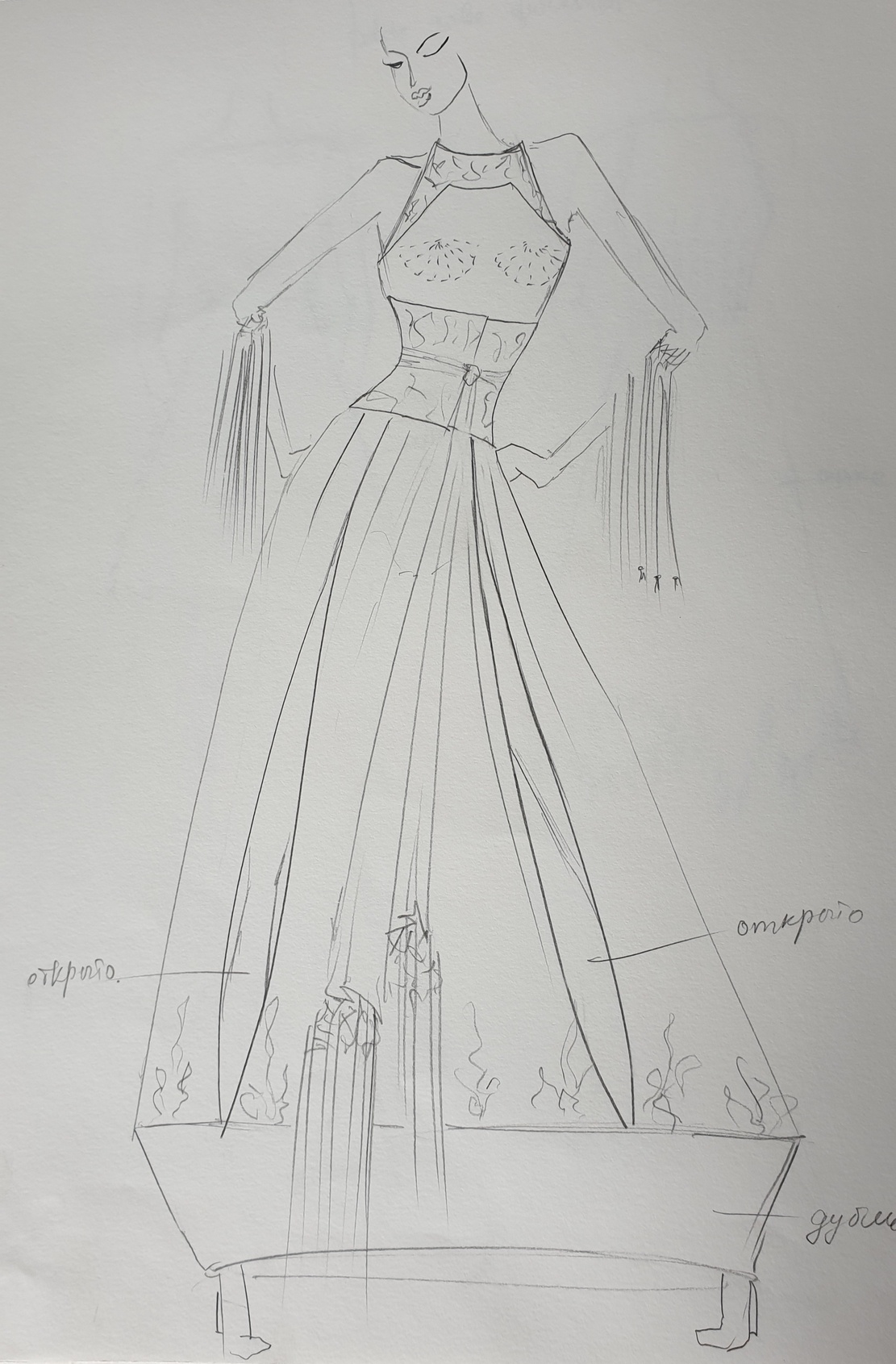 France Paris Gowher Gouvernet Croquis Mode Européenne Turkmène