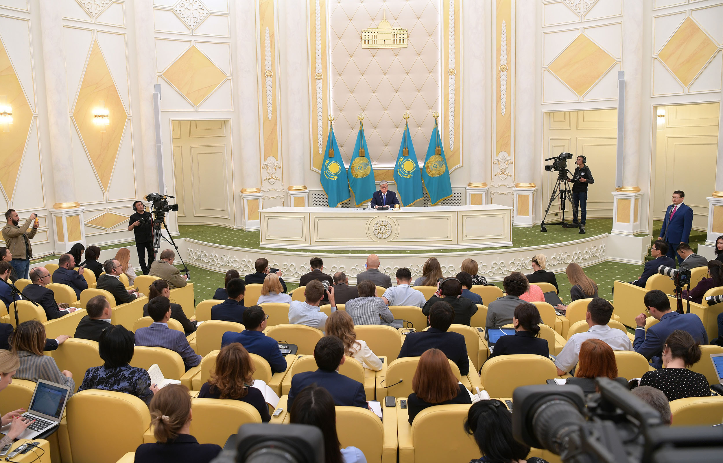 Kassym-Jomart Tokaïev conférence de presse élection Président Kazakhstan