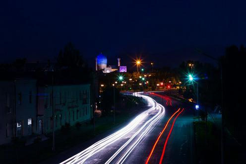Photo Samarcande Ouzbekistan nuit