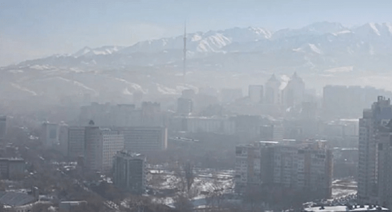 Pollution Ville Almaty Capitale Kazakhstan