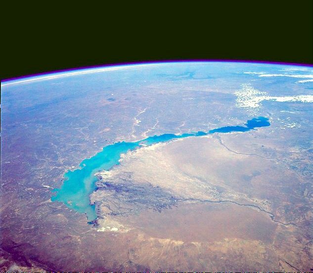 Lac Balkhach Kazakhstan Eau Environnement Espace