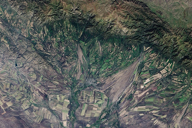 NASA-Photographie Kazakhstan